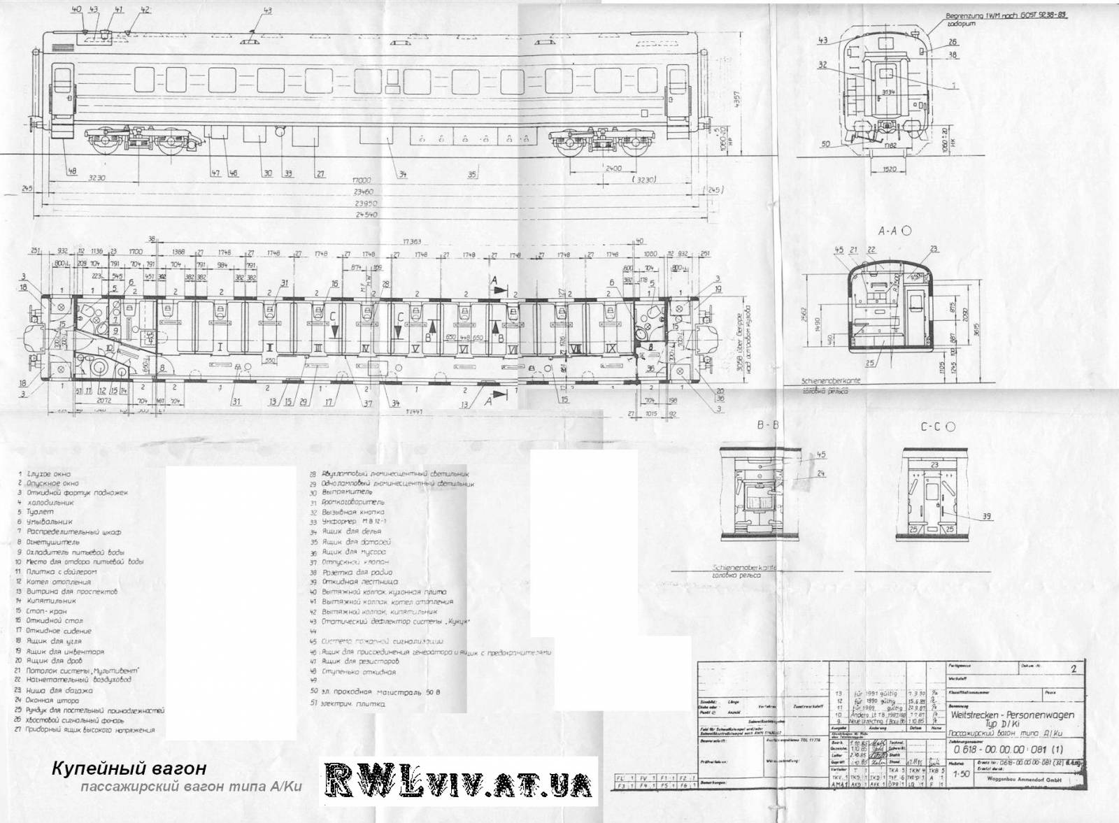 Вагон Аммендорф чертеж